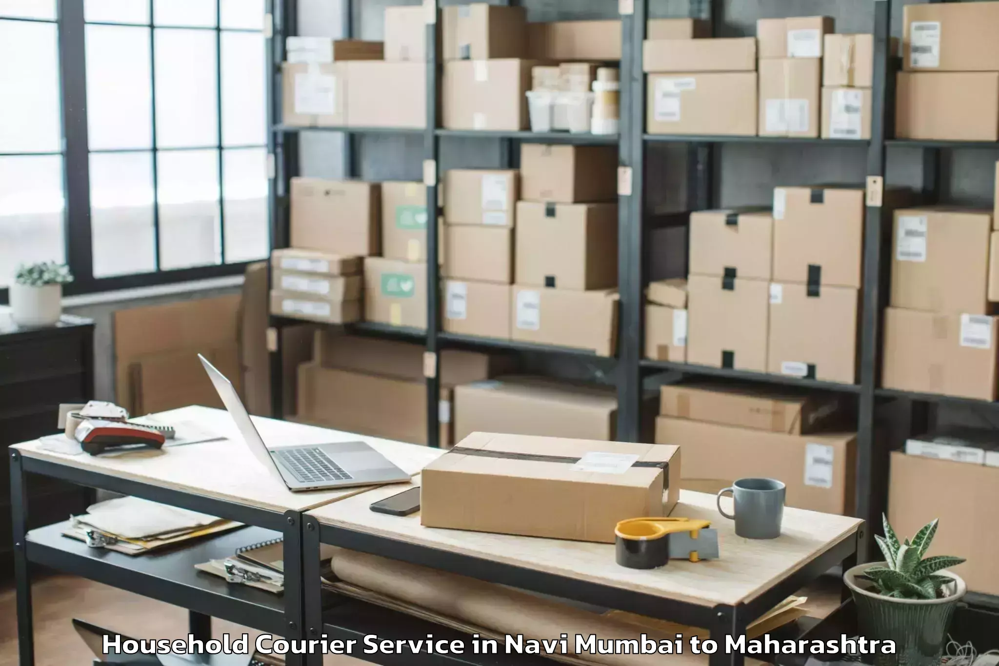 Quality Navi Mumbai to Sholapur Airport Sse Household Courier